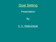 Goal Setting