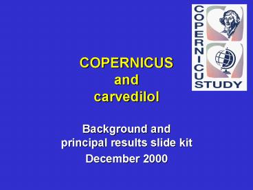 COPERNICUS and carvedilol