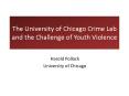 The University of Chicago Crime Lab and the Challenge of Youth Violence PowerPoint PPT Presentation