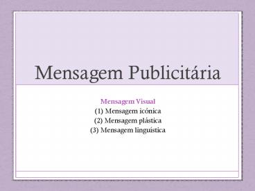 Mensagem Publicit