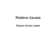 Relative clauses PowerPoint PPT Presentation