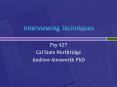 Interviewing Techniques PowerPoint PPT Presentation