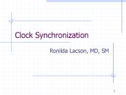 Clock Synchronization