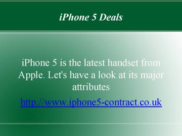 iphone 5 deals