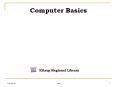 PPT – Computer Basics PowerPoint presentation | free to view - id ...