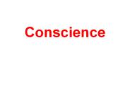 Conscience
