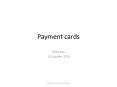 Payment cards PowerPoint PPT Presentation