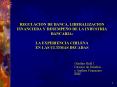 REGULACION DE BANCA, LIBERALIZACION FINANCIERA Y DESEMPE PowerPoint PPT Presentation