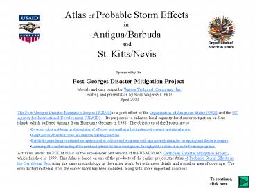Atlas of Probable Storm Effects
