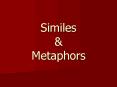Similes PowerPoint PPT Presentation