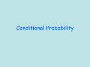 Conditional Probability
