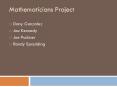 Mathematicians Project PowerPoint PPT Presentation