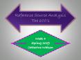 Reference Source Analysis The 600 PowerPoint PPT Presentation