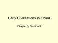 Early Civilizations in China PowerPoint PPT Presentation