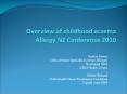 Overview of childhood eczema Allergy NZ Conference 2010 PowerPoint PPT Presentation