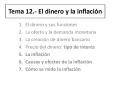 Tema 12.- El dinero y la inflaci PowerPoint PPT Presentation