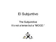 El Subjuntivo