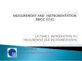 MEASUREMENT AND INSTRUMENTATION BMCC 3743 PowerPoint PPT Presentation