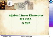 Aljabar Linear Elementer