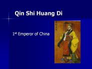 Qin Shi Huang Di
