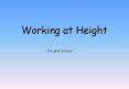 Working at Height PowerPoint PPT Presentation