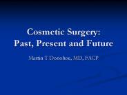 Cosmetic Surgery: Past, Present and Future