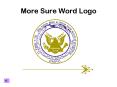 More Sure Word Logo PowerPoint PPT Presentation