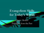 Evangelism Skills for Today