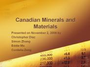 Canadian Minerals and Materials
