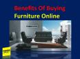 Benefits Of Buying Furniture Online