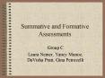 Summative and Formative Assessments PowerPoint PPT Presentation
