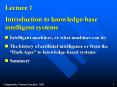 Introduction to knowledge-base intelligent systems PowerPoint PPT Presentation