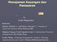 Manajemen Keuangan dan Pemasaran