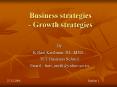 Business strategies - Growth strategies PowerPoint PPT Presentation