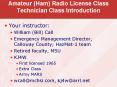 Amateur (Ham) Radio License Class Technician Class Introduction PowerPoint PPT Presentation
