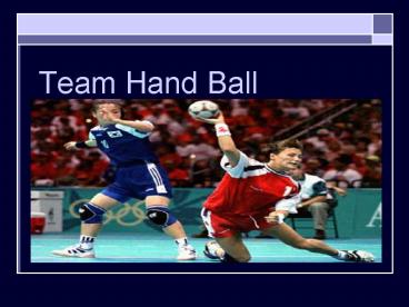 Team Hand Ball