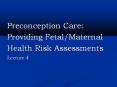 Preconception Care PowerPoint PPT Presentation