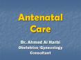 Antenatal Care PowerPoint PPT Presentation