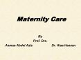Maternity Care PowerPoint PPT Presentation