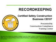 Certified Safety Construction