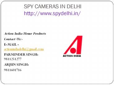 Spy Camera in Delhi