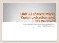 Unit 3: Intercultural Communication and Its Barriers PowerPoint PPT Presentation