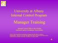 University at Albany Internal Control Program PowerPoint PPT Presentation