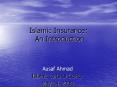 Islamic Insurance: An Introduction PowerPoint PPT Presentation