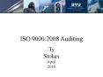 ISO 9000:2008 Auditing PowerPoint PPT Presentation