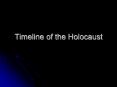 Timeline of the Holocaust PowerPoint PPT Presentation