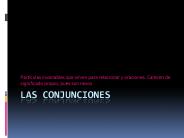 Las conjunciones