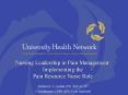 Nursing Leadership in Pain Management: Implementing the Pain Resource Nurse Role PowerPoint PPT Presentation