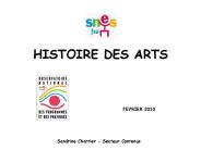 HISTOIRE DES ARTS