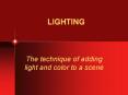 LIGHTING PowerPoint PPT Presentation